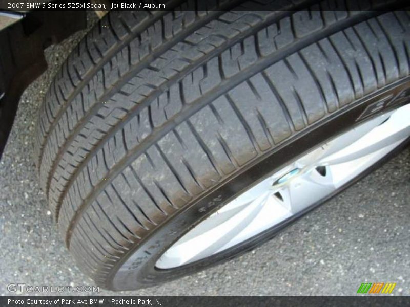 Jet Black / Auburn 2007 BMW 5 Series 525xi Sedan
