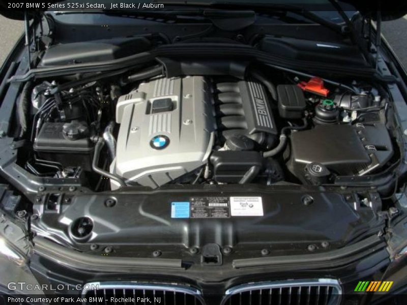 Jet Black / Auburn 2007 BMW 5 Series 525xi Sedan