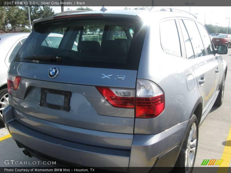 Silver Grey Metallic / Black 2007 BMW X3 3.0si