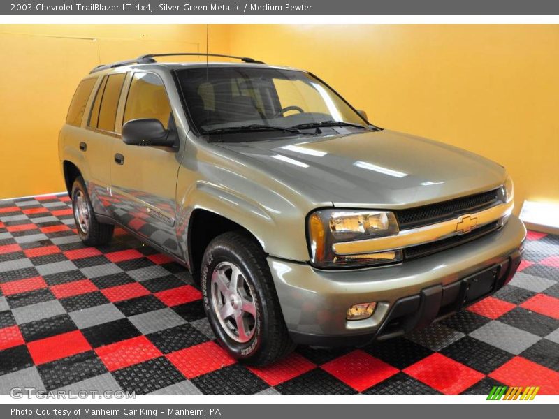Silver Green Metallic / Medium Pewter 2003 Chevrolet TrailBlazer LT 4x4