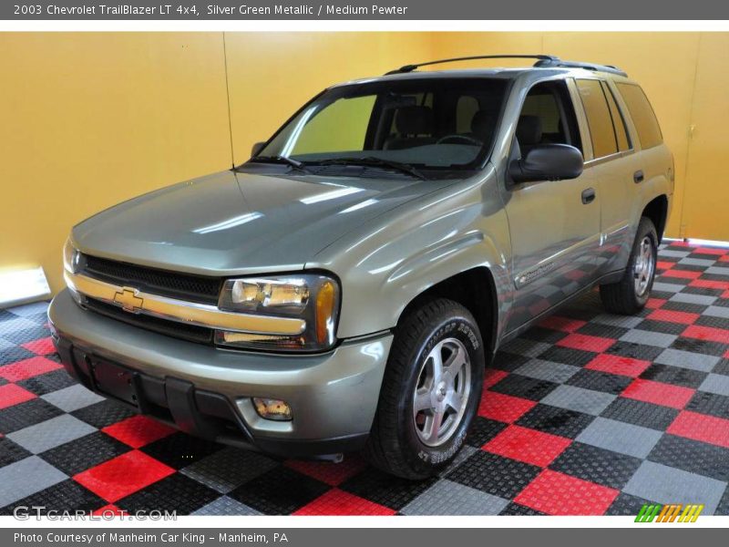 Silver Green Metallic / Medium Pewter 2003 Chevrolet TrailBlazer LT 4x4