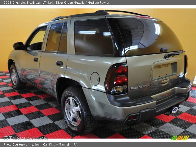 Silver Green Metallic / Medium Pewter 2003 Chevrolet TrailBlazer LT 4x4