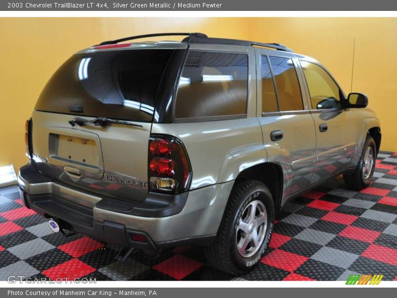 Silver Green Metallic / Medium Pewter 2003 Chevrolet TrailBlazer LT 4x4