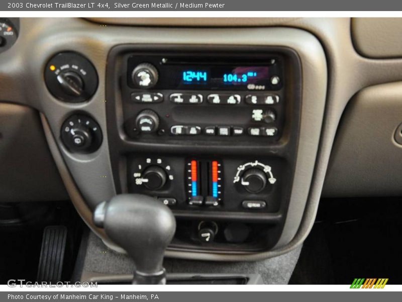 Silver Green Metallic / Medium Pewter 2003 Chevrolet TrailBlazer LT 4x4