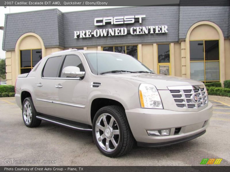 Quicksilver / Ebony/Ebony 2007 Cadillac Escalade EXT AWD