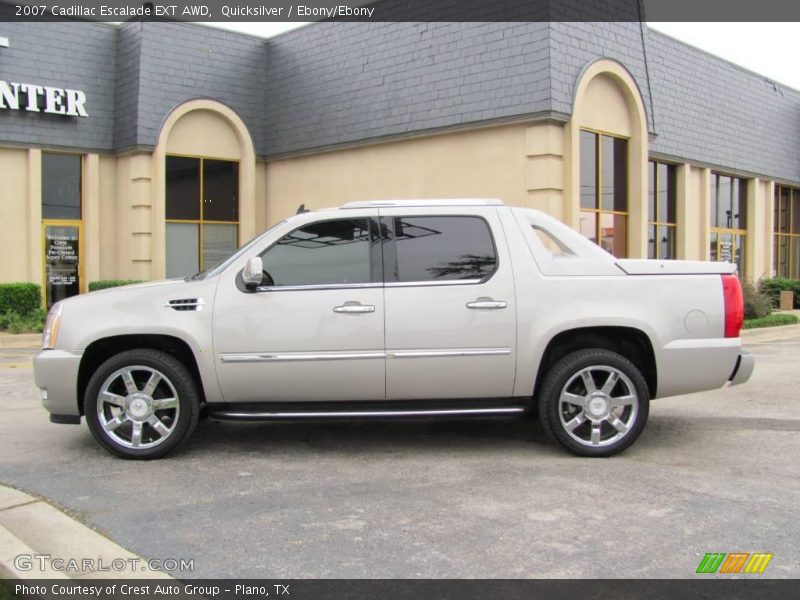 Quicksilver / Ebony/Ebony 2007 Cadillac Escalade EXT AWD