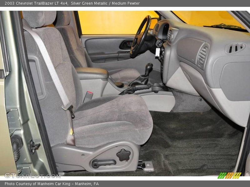 Silver Green Metallic / Medium Pewter 2003 Chevrolet TrailBlazer LT 4x4