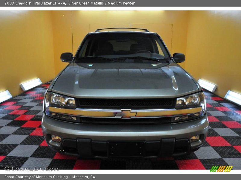 Silver Green Metallic / Medium Pewter 2003 Chevrolet TrailBlazer LT 4x4