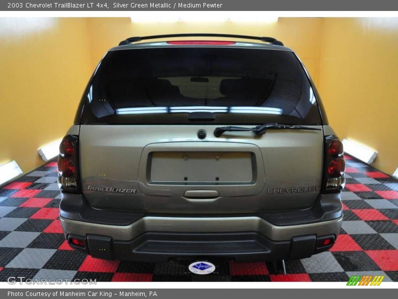 Silver Green Metallic / Medium Pewter 2003 Chevrolet TrailBlazer LT 4x4