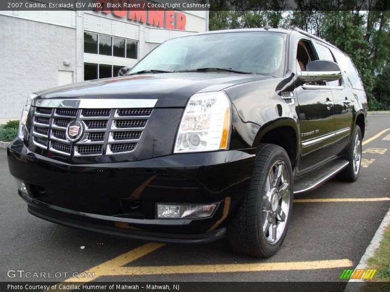 Black Raven / Cocoa/Light Cashmere 2007 Cadillac Escalade ESV AWD