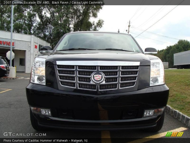 Black Raven / Cocoa/Light Cashmere 2007 Cadillac Escalade ESV AWD