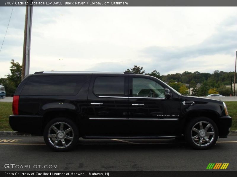 Black Raven / Cocoa/Light Cashmere 2007 Cadillac Escalade ESV AWD
