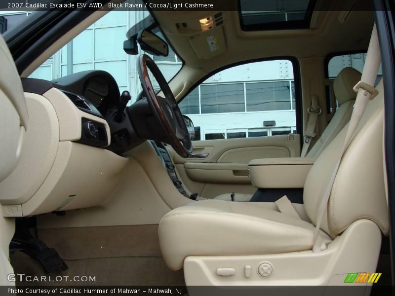 Black Raven / Cocoa/Light Cashmere 2007 Cadillac Escalade ESV AWD