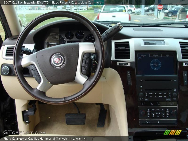Black Raven / Cocoa/Light Cashmere 2007 Cadillac Escalade ESV AWD