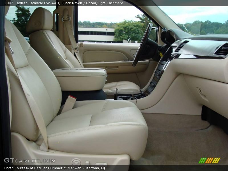 Black Raven / Cocoa/Light Cashmere 2007 Cadillac Escalade ESV AWD