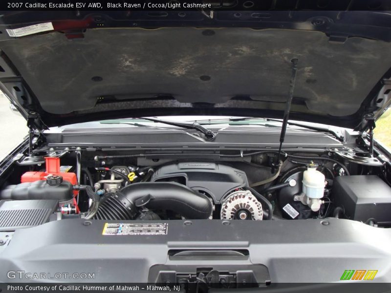 Black Raven / Cocoa/Light Cashmere 2007 Cadillac Escalade ESV AWD