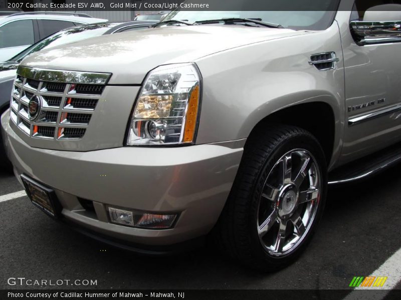 Gold Mist / Cocoa/Light Cashmere 2007 Cadillac Escalade ESV AWD