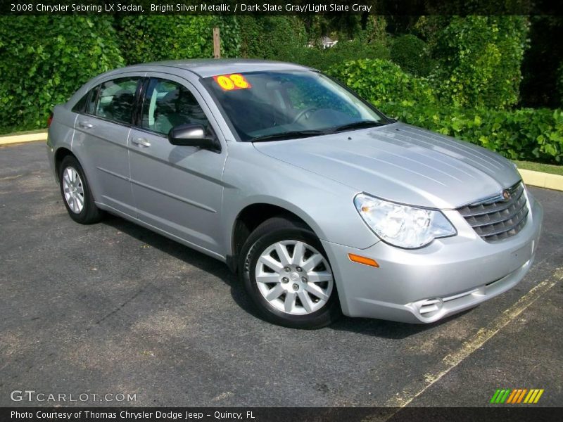 Bright Silver Metallic / Dark Slate Gray/Light Slate Gray 2008 Chrysler Sebring LX Sedan