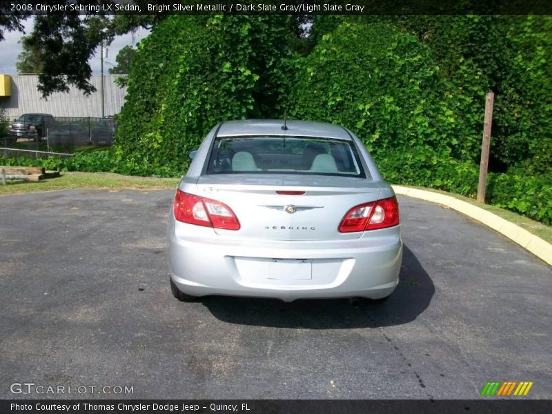 Bright Silver Metallic / Dark Slate Gray/Light Slate Gray 2008 Chrysler Sebring LX Sedan