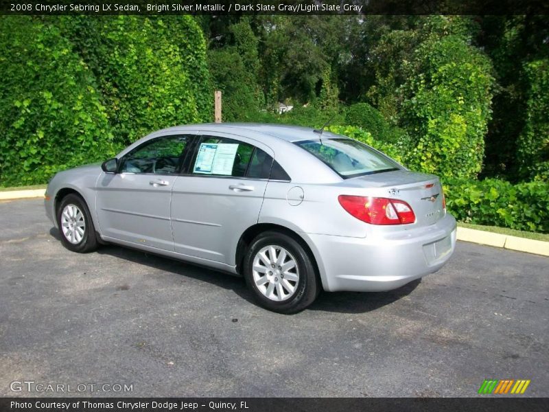 Bright Silver Metallic / Dark Slate Gray/Light Slate Gray 2008 Chrysler Sebring LX Sedan