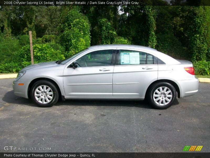 Bright Silver Metallic / Dark Slate Gray/Light Slate Gray 2008 Chrysler Sebring LX Sedan