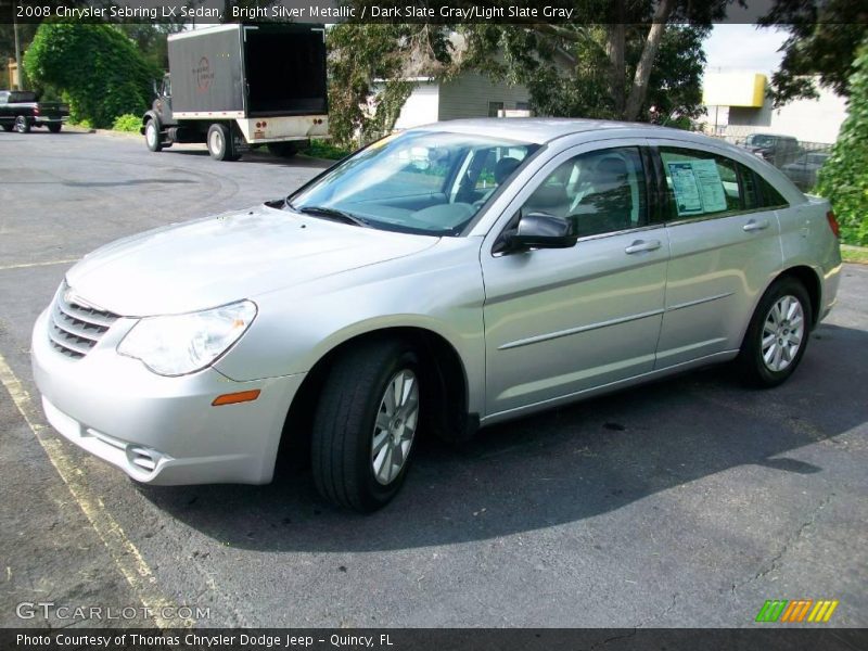 Bright Silver Metallic / Dark Slate Gray/Light Slate Gray 2008 Chrysler Sebring LX Sedan