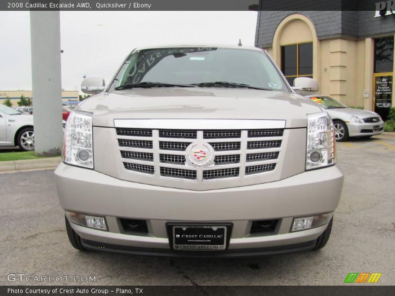 Quicksilver / Ebony 2008 Cadillac Escalade AWD