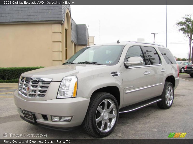Quicksilver / Ebony 2008 Cadillac Escalade AWD
