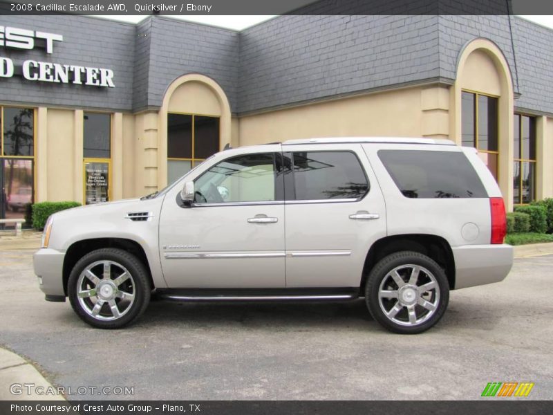 Quicksilver / Ebony 2008 Cadillac Escalade AWD