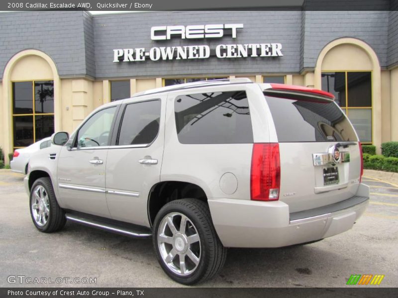 Quicksilver / Ebony 2008 Cadillac Escalade AWD