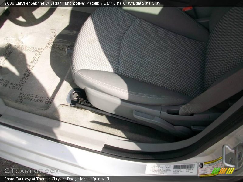 Bright Silver Metallic / Dark Slate Gray/Light Slate Gray 2008 Chrysler Sebring LX Sedan