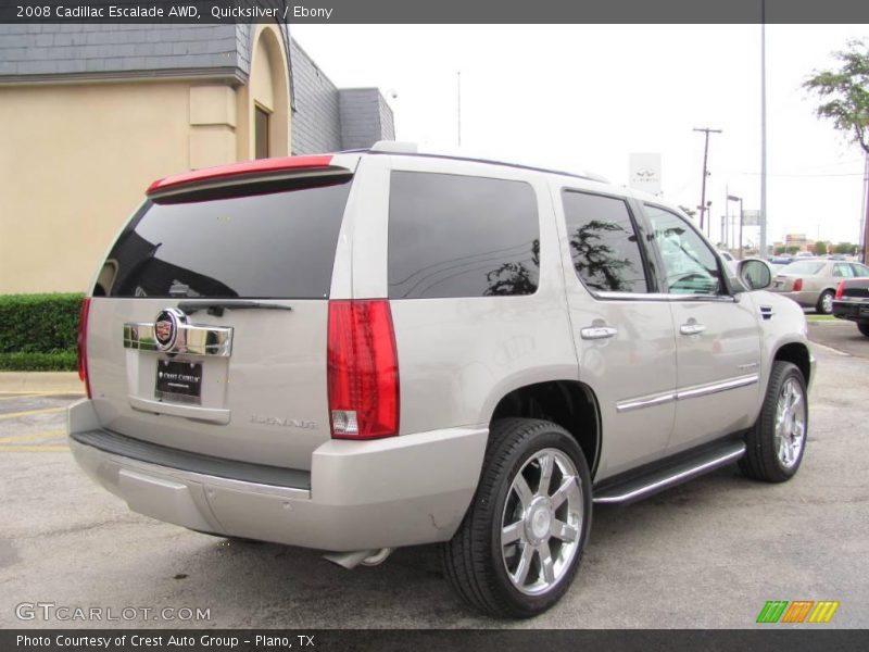 Quicksilver / Ebony 2008 Cadillac Escalade AWD