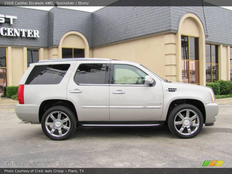 Quicksilver / Ebony 2008 Cadillac Escalade AWD