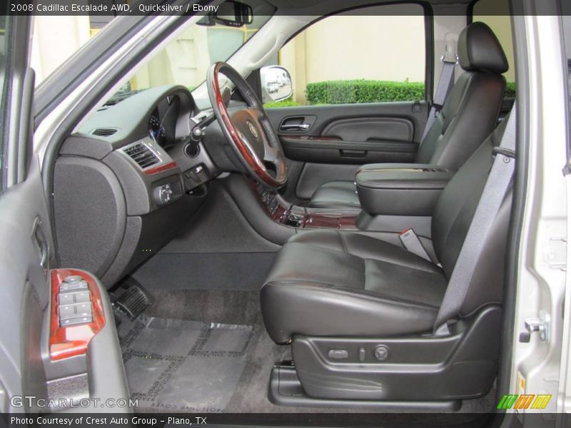 Quicksilver / Ebony 2008 Cadillac Escalade AWD