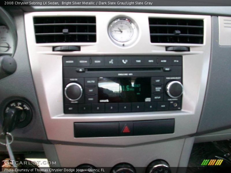 Bright Silver Metallic / Dark Slate Gray/Light Slate Gray 2008 Chrysler Sebring LX Sedan