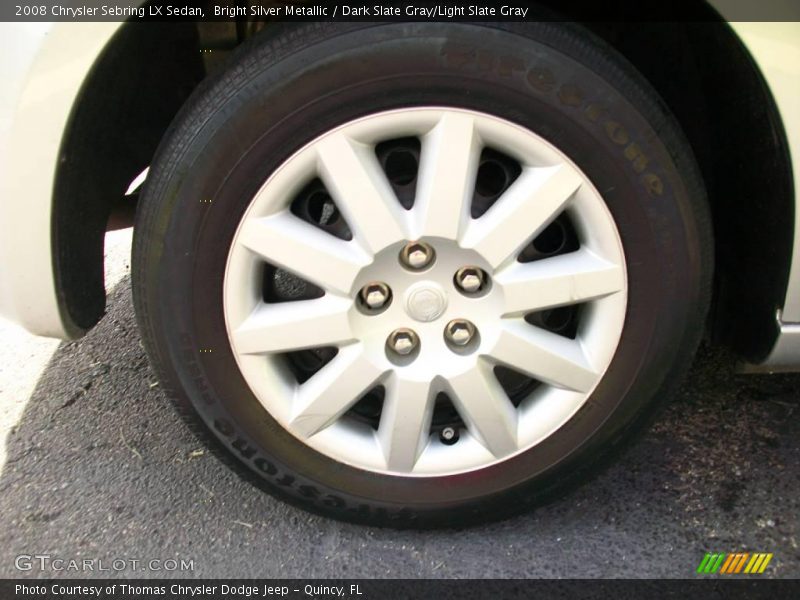 Bright Silver Metallic / Dark Slate Gray/Light Slate Gray 2008 Chrysler Sebring LX Sedan