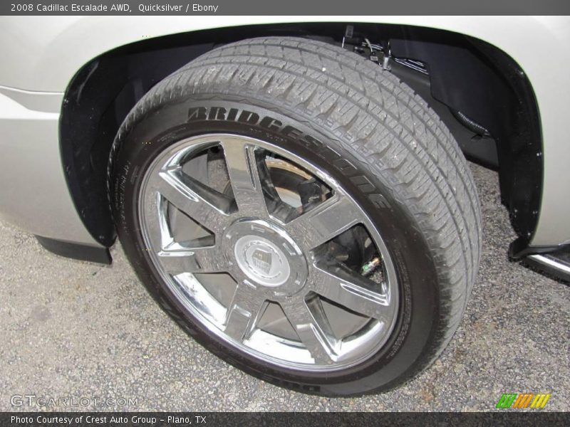 Quicksilver / Ebony 2008 Cadillac Escalade AWD