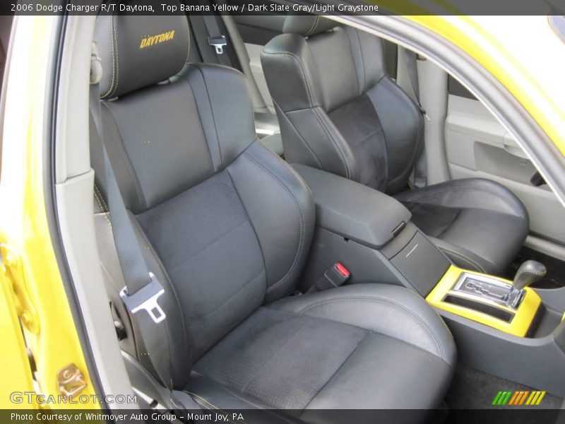 Top Banana Yellow / Dark Slate Gray/Light Graystone 2006 Dodge Charger R/T Daytona