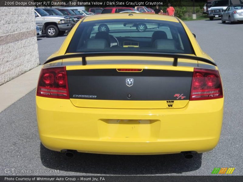 Top Banana Yellow / Dark Slate Gray/Light Graystone 2006 Dodge Charger R/T Daytona