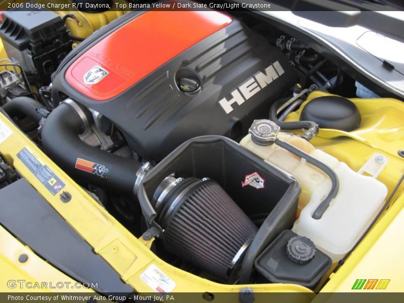 Top Banana Yellow / Dark Slate Gray/Light Graystone 2006 Dodge Charger R/T Daytona