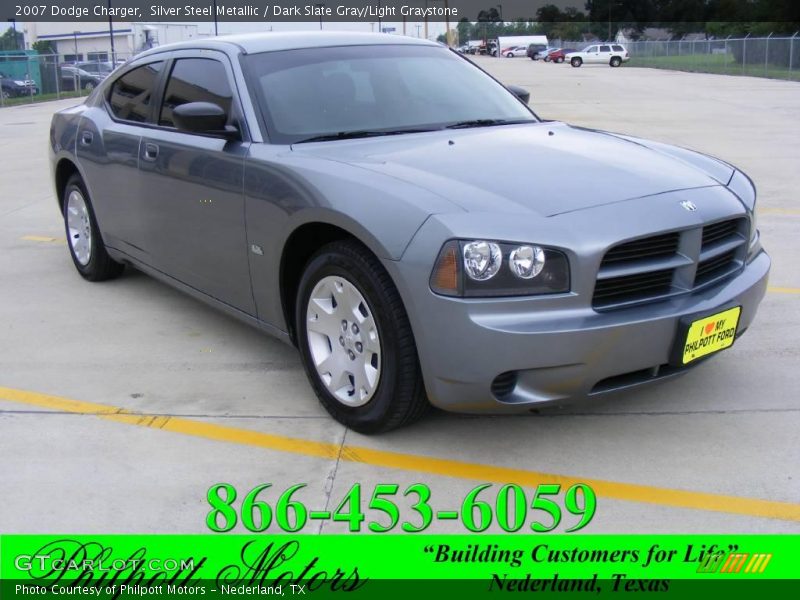 Silver Steel Metallic / Dark Slate Gray/Light Graystone 2007 Dodge Charger