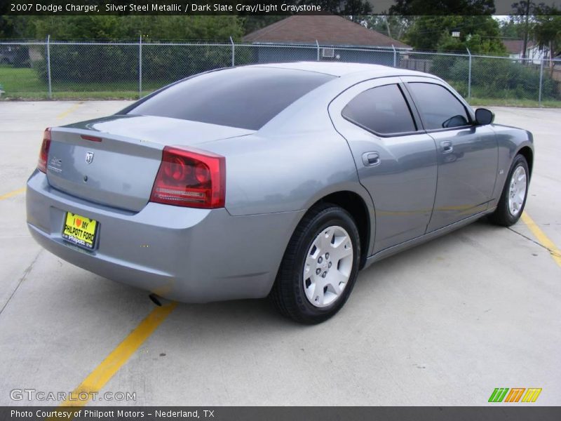 Silver Steel Metallic / Dark Slate Gray/Light Graystone 2007 Dodge Charger