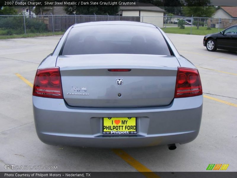 Silver Steel Metallic / Dark Slate Gray/Light Graystone 2007 Dodge Charger