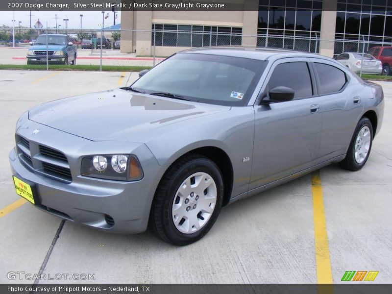 Silver Steel Metallic / Dark Slate Gray/Light Graystone 2007 Dodge Charger