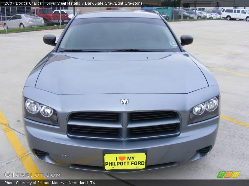 Silver Steel Metallic / Dark Slate Gray/Light Graystone 2007 Dodge Charger