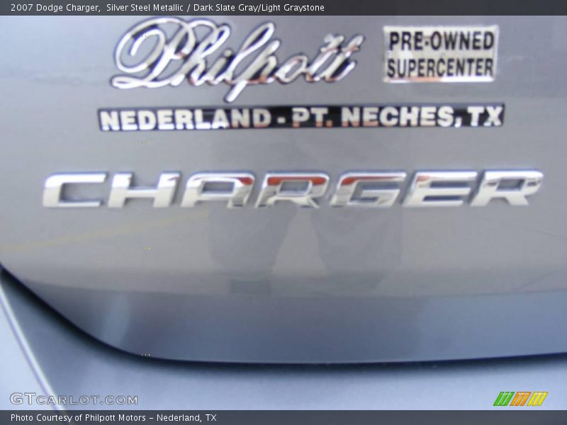 Silver Steel Metallic / Dark Slate Gray/Light Graystone 2007 Dodge Charger