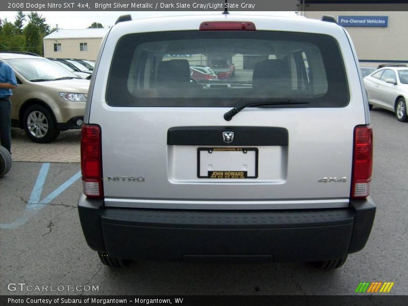 Bright Silver Metallic / Dark Slate Gray/Light Slate Gray 2008 Dodge Nitro SXT 4x4