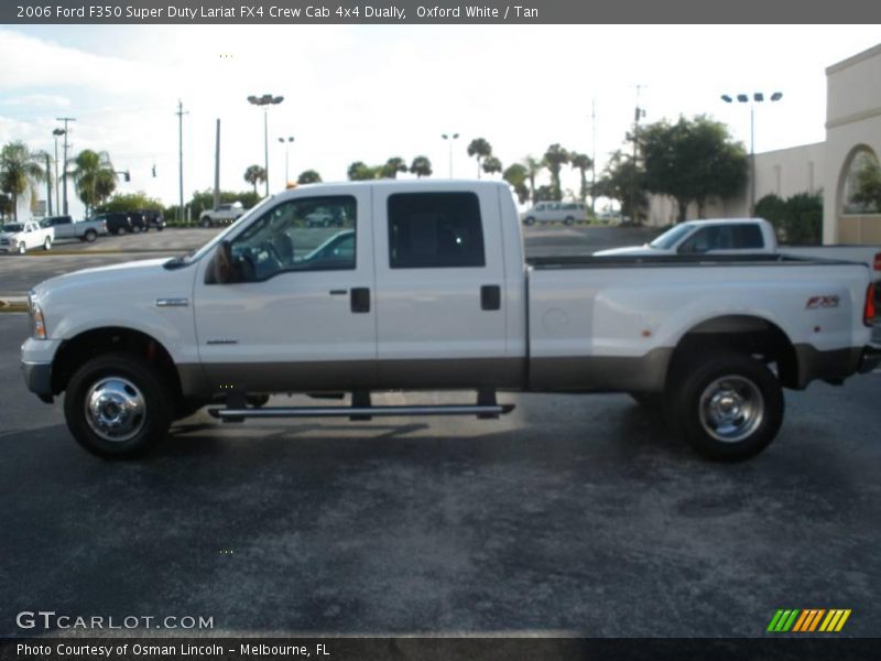 Oxford White / Tan 2006 Ford F350 Super Duty Lariat FX4 Crew Cab 4x4 Dually