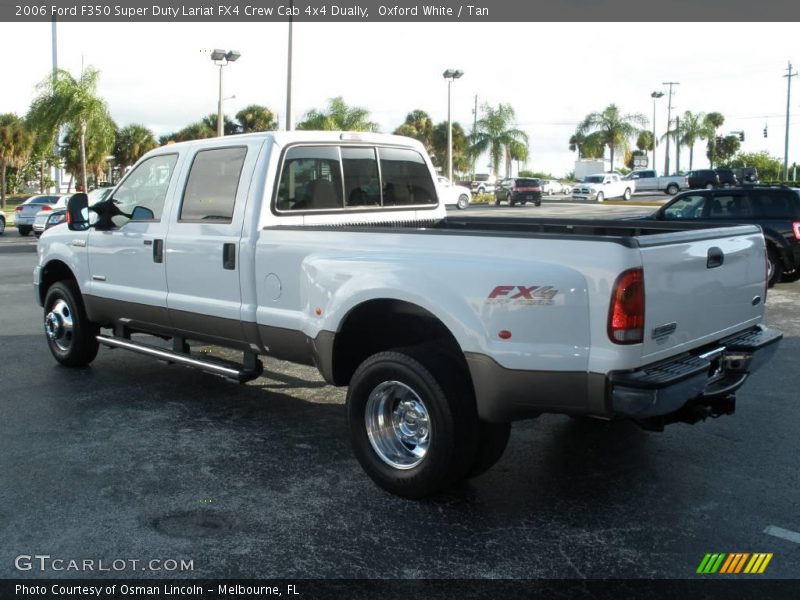 Oxford White / Tan 2006 Ford F350 Super Duty Lariat FX4 Crew Cab 4x4 Dually