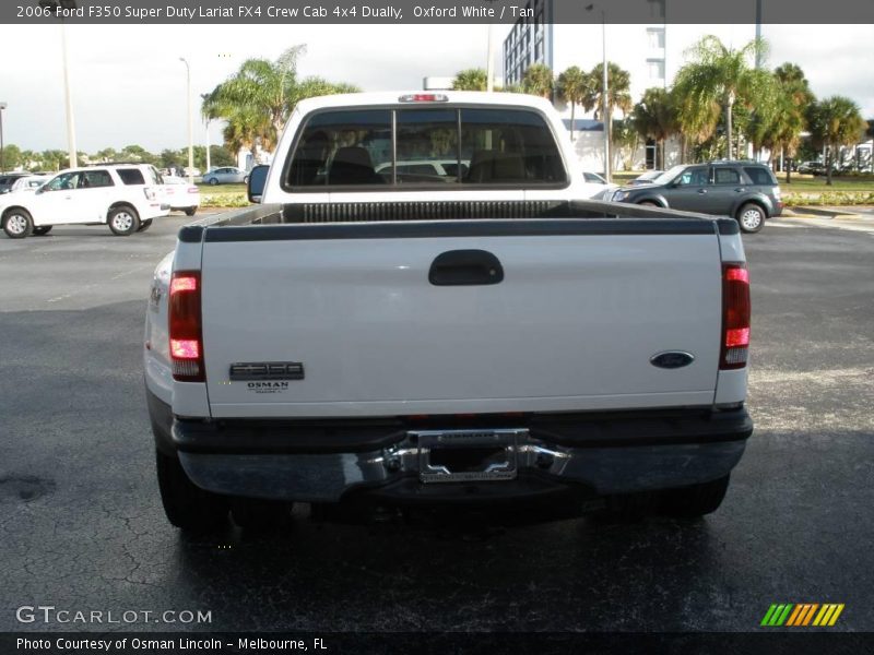 Oxford White / Tan 2006 Ford F350 Super Duty Lariat FX4 Crew Cab 4x4 Dually